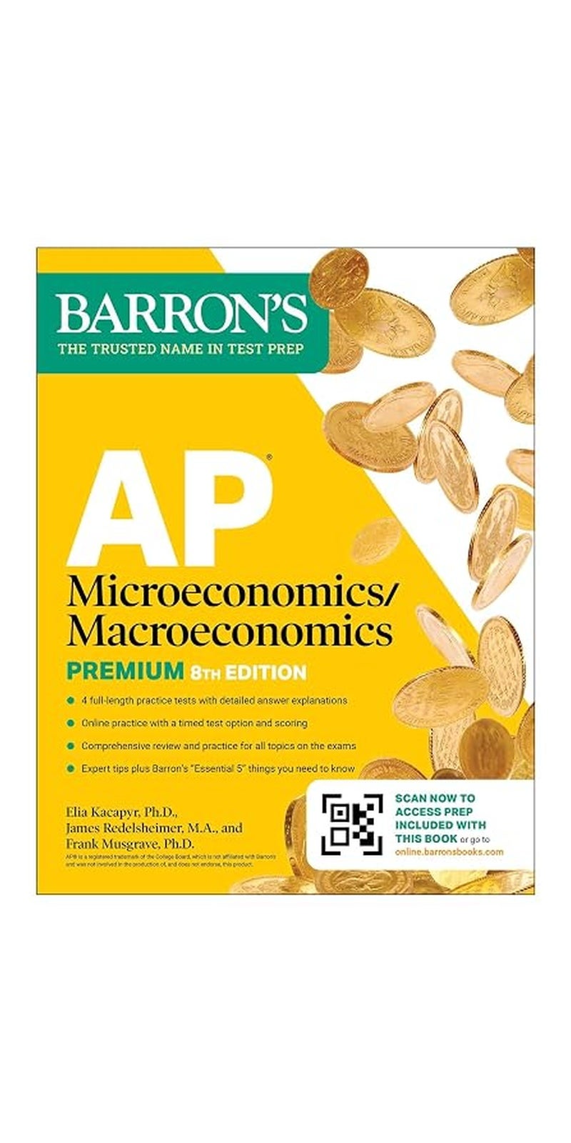 AP Microeconomics/Macroeconomics Premium, Eighth Edition: Prep Book with 4 Practice Tests + Comprehensive Review + Online Practice - Image 1