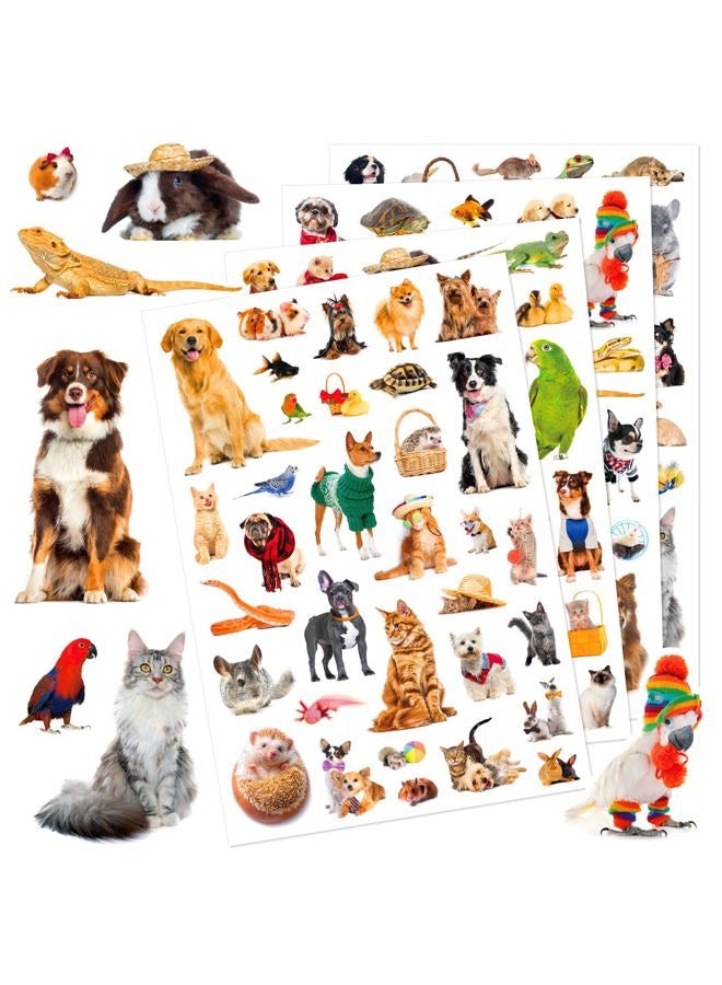 Pet Animals Stickers 660 Count Dog Cat Animal Pet Rabbit Parrot Fish Stickers Party Favors Gifts Stickers Decor for Scrapbook Calendar Planner Gift Wrap Decor (Pet) - Image 1