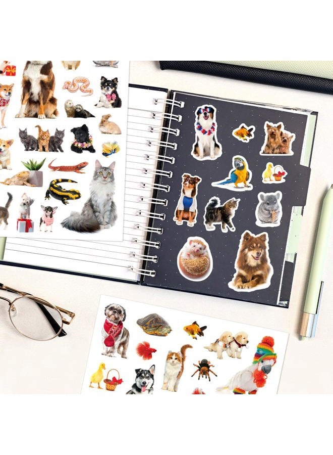Pet Animals Stickers 660 Count Dog Cat Animal Pet Rabbit Parrot Fish Stickers Party Favors Gifts Stickers Decor for Scrapbook Calendar Planner Gift Wrap Decor (Pet) - Image 5