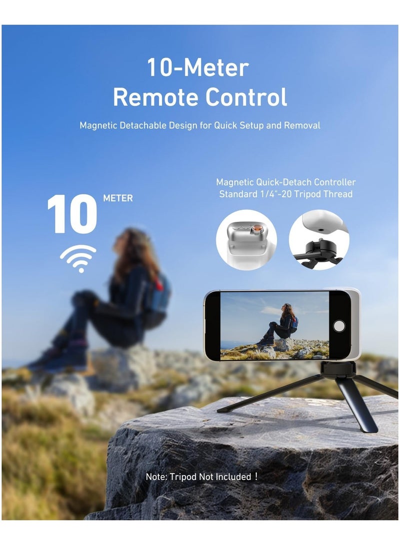 TELESIN Magnetic Phone Camera Grip with Adjustable Magnetic Selfie Light Bundle for Stable Photography and Vlogging - Image 4
