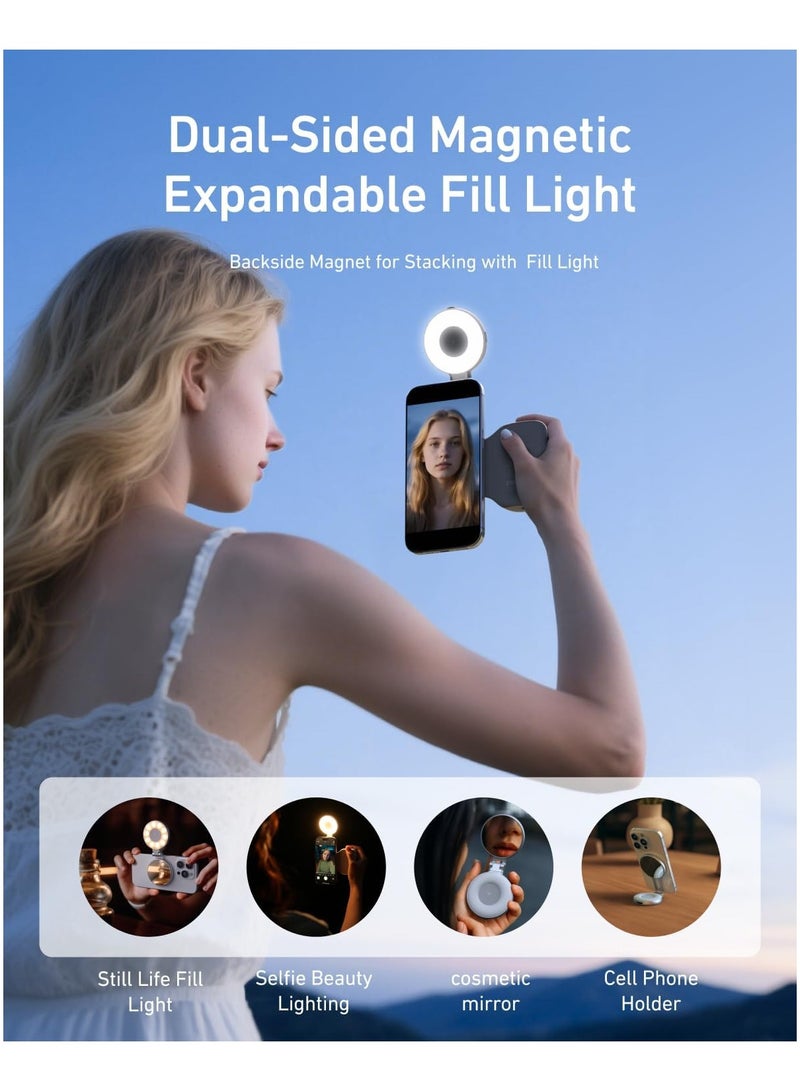 TELESIN Magnetic Phone Camera Grip with Adjustable Magnetic Selfie Light Bundle for Stable Photography and Vlogging - Image 5
