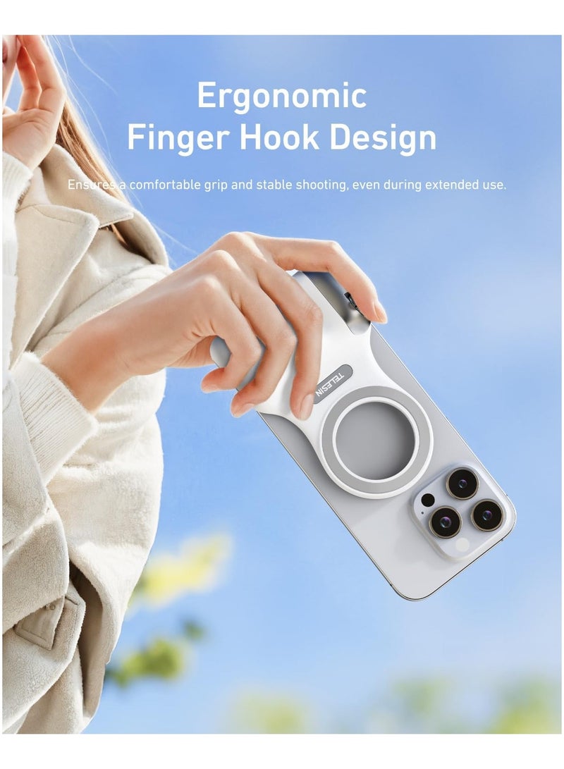 TELESIN Magnetic Phone Camera Grip with Adjustable Magnetic Selfie Light Bundle for Stable Photography and Vlogging - Image 3