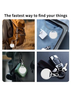 UanTii Smart Finder Bluetooth Tacker Smart AirTag Anti Lose Reminder key Finder Works with IOS Find My App (White-1pcs)  - Image 3