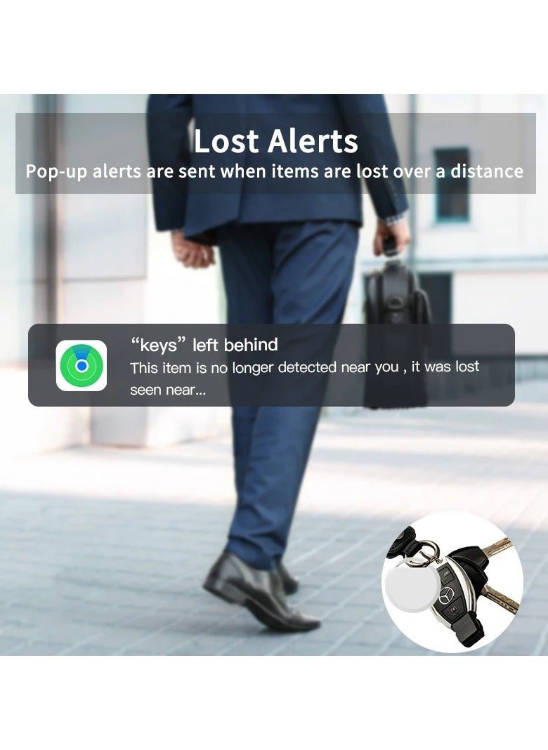 UanTii - Smart Finder Bluetooth Tacker Smart AirTag Anti Lose Reminder key Finder Works with IOS Find My App (White-1pcs) - Image 1