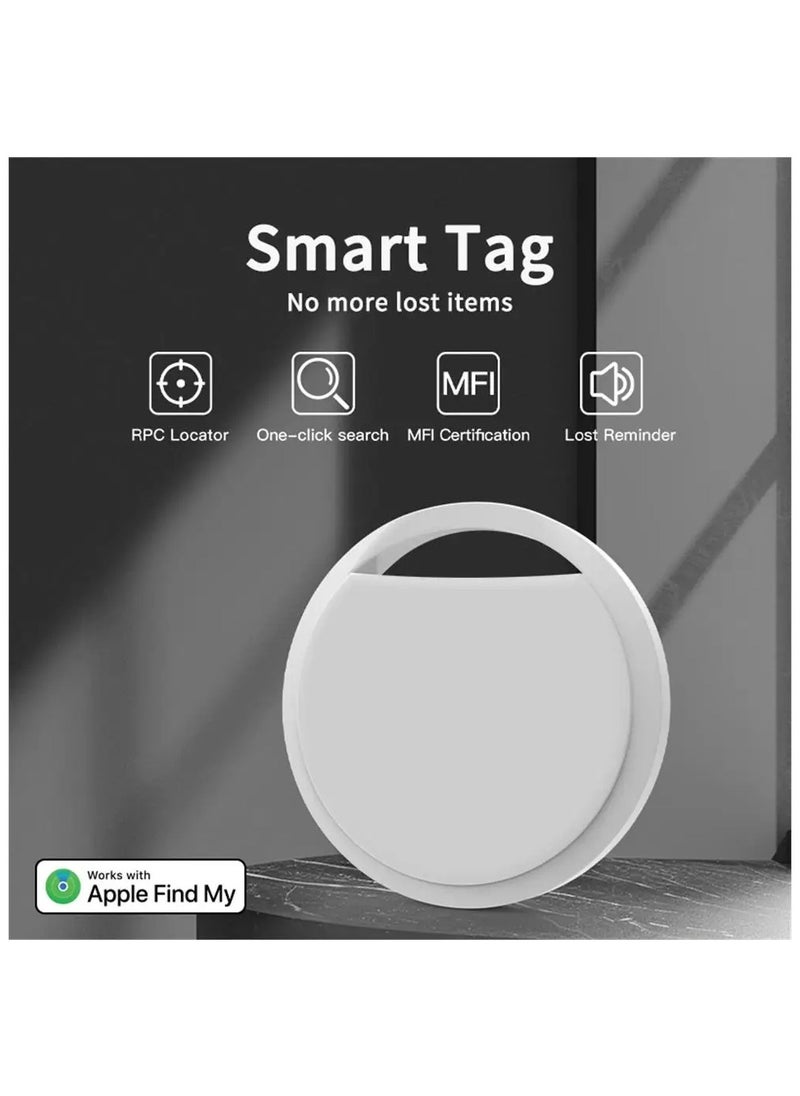 UanTii - Smart Finder Bluetooth Tacker Smart AirTag Anti Lose Reminder key Finder Works with IOS Find My App (White-1pcs) - Image 1
