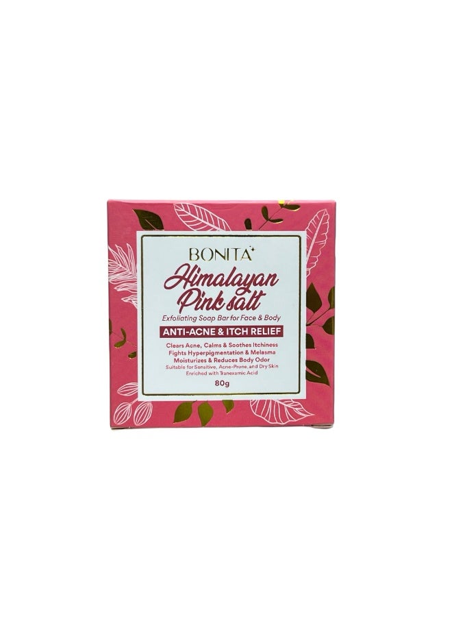 بونيتا زيت ملح الهيمالايا الوردي للوجه والجسم بعامل حماية من الشمس 30 - 100 مل وصابون ملح الهيمالايا الوردي 80 جرام - Image 4