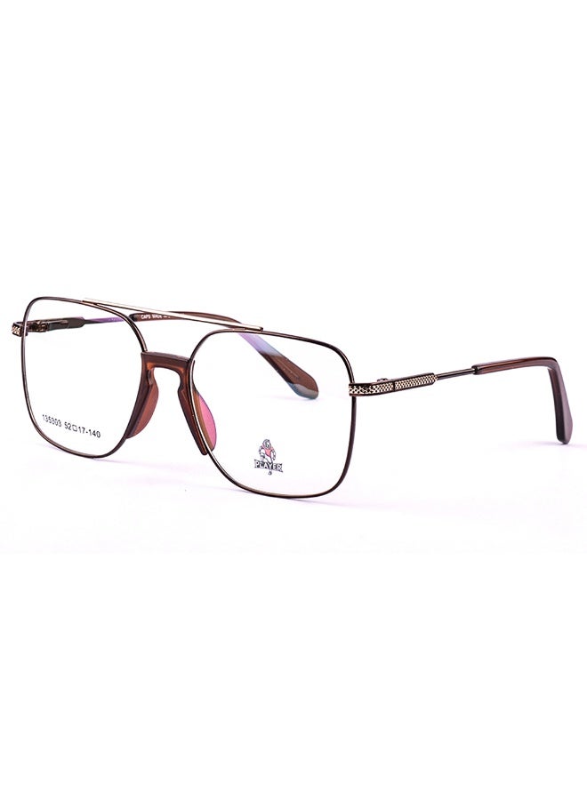 Player Men's rectangular eyeglass frame - high-quality metal - with original case and cleaning cloth - Image 1