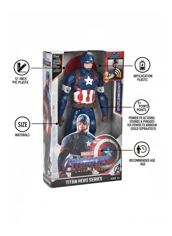 AVENGERS Captain America Action Figure with Shield Superhero - Image 2