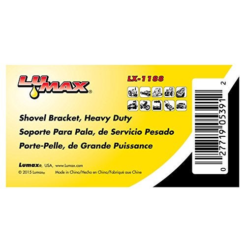 LUMAX LX-1188 Silver 6.00" x 6.50" x 1.375" Heavy Duty Shovel Bracket, Ideal for Wall or Truck Mounting - Image 5