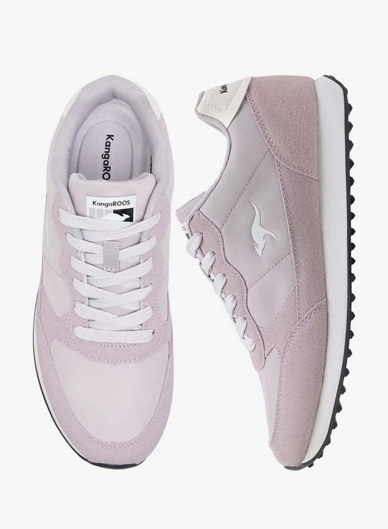 kangaROOS PURPLE Women's Panelled Lace-Up Sneakers for Women | Best Price UAE
