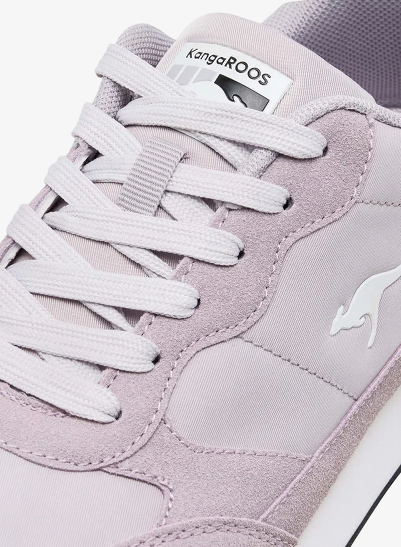 kangaROOS PURPLE Women's Panelled Lace-Up Sneakers for Women | Best Price UAE