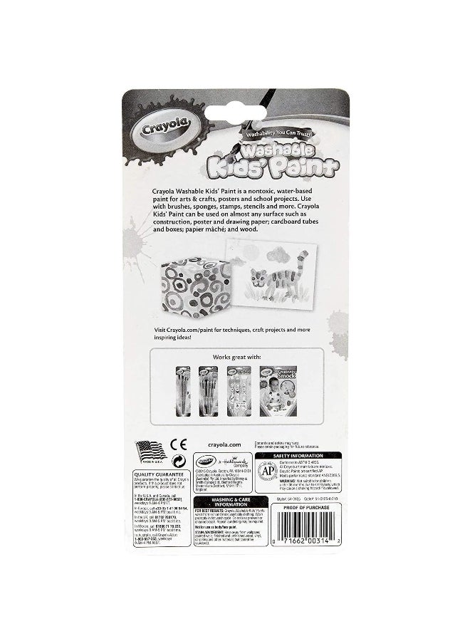 Crayola Kids Washable Paint Pots with Brush Multicolour 24.13 x 11.74 x 2.7 cm CRA5401251015 - Image 3