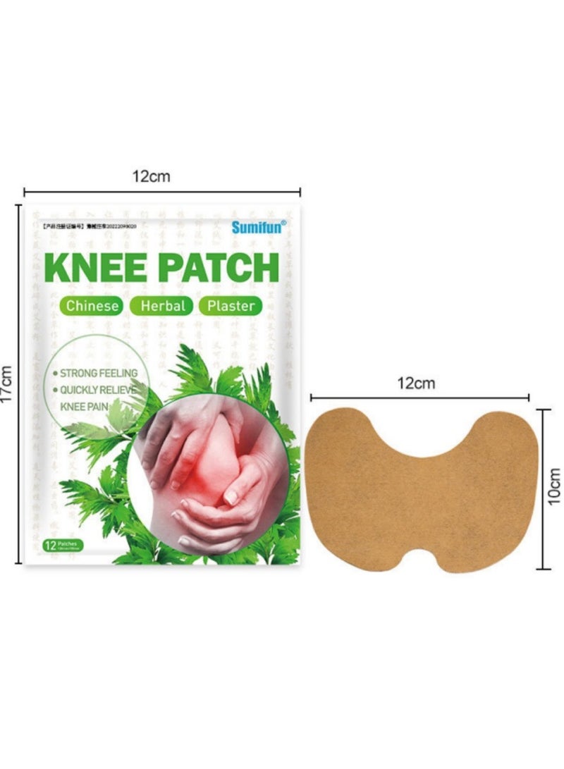 Sumifun Knee Pain Relief Patch 24 Pcs, Long Lasting Relief of Muscle Joint, Shoulder and Neck Pain Relief Patches, Herbal Heat Compress Knee Patch - Image 2