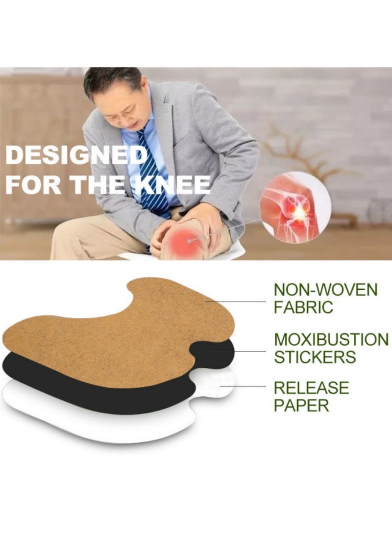 Sumifun Knee Pain Relief Patch 24 Pcs, Long Lasting Relief of Muscle Joint, Shoulder and Neck Pain Relief Patches, Herbal Heat Compress Knee Patch - Image 3