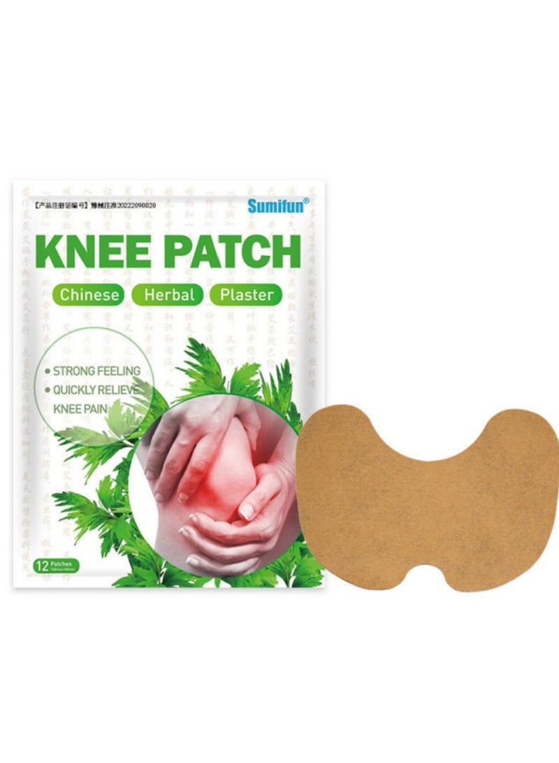 Sumifun Knee Pain Relief Patch 24 Pcs, Long Lasting Relief of Muscle Joint, Shoulder and Neck Pain Relief Patches, Herbal Heat Compress Knee Patch - Image 5