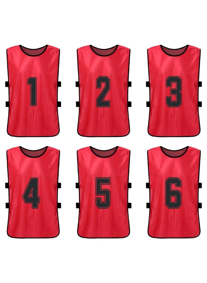 NIBEMINENT 6-Piece Quick Drying Scrimmage Practice Vest Set 43 x 63cm - Image 2