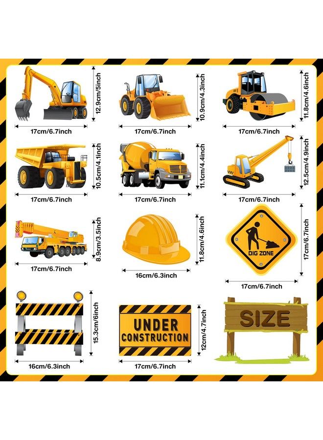 Blulu 30 Pieces Construction Birthday Party Supplies Construction Party Decoration Zone Party Hanging Swirl Traffic Zone Theme Streamers Kids Boy Construction Truck Party Foil Swirls Decorations (Cute) - Image 3