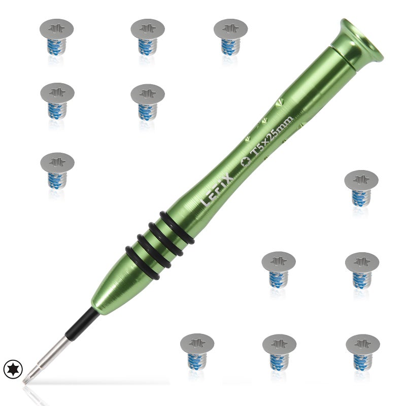 LeFix 12PCS M2x3 Torx T5 Screws + 1 Screwdriver Compatible with Dell XPS 13 9300 9305 9343 9350 9360 |XPS 15 9550 9560 9570|Precision M5510 5520 5530 5540,for Razer Blade,HP Envy 13|(Silver) - Image 1