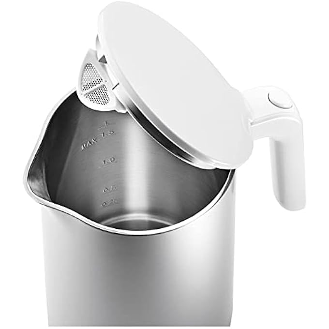 Zwilling Enfinigy Kettle 15L Silver 1850 Watts Dual Wall Plastic Body Automatic ShutOff Stainless Steel Interior 360 Docking Base2 Year Warranty - Image 3