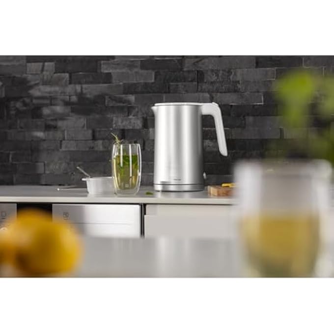Zwilling Enfinigy Kettle 15L Silver 1850 Watts Dual Wall Plastic Body Automatic ShutOff Stainless Steel Interior 360 Docking Base2 Year Warranty - Image 5
