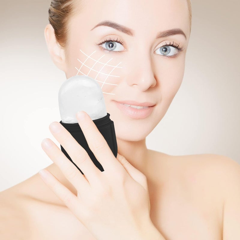 Aethland Ice Roller for Face and Eye Upgrated Ice Face Roller Ice Facial CubeFacial Ice Roller Skin Care Tool for Eye Puffiness Relief Remove Fine Lines Beauty Gift for WomenBlack - Image 3