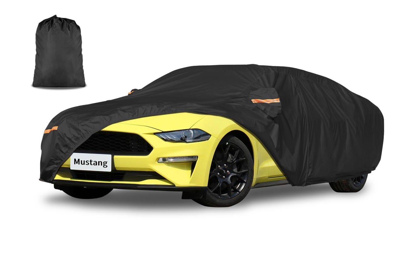 Car Cover Waterproof All Weather Custom Fit for Ford Mustang 19942025 420D Oxford Full Outdoor Automtive Heavy Duty Covers Windproof Snowproof Dustproof UV Hail Protection Accessories