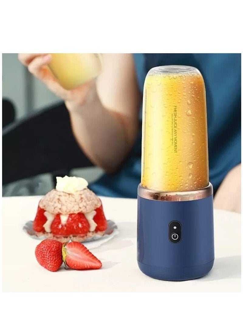 ELTRAZONE 6 Blades Portable Juicer Cup Juicer Fruit Juice Cup Automatic Small Electric Juicer Smoothie Blender Ice CrushCup Food Processor  - Image 5