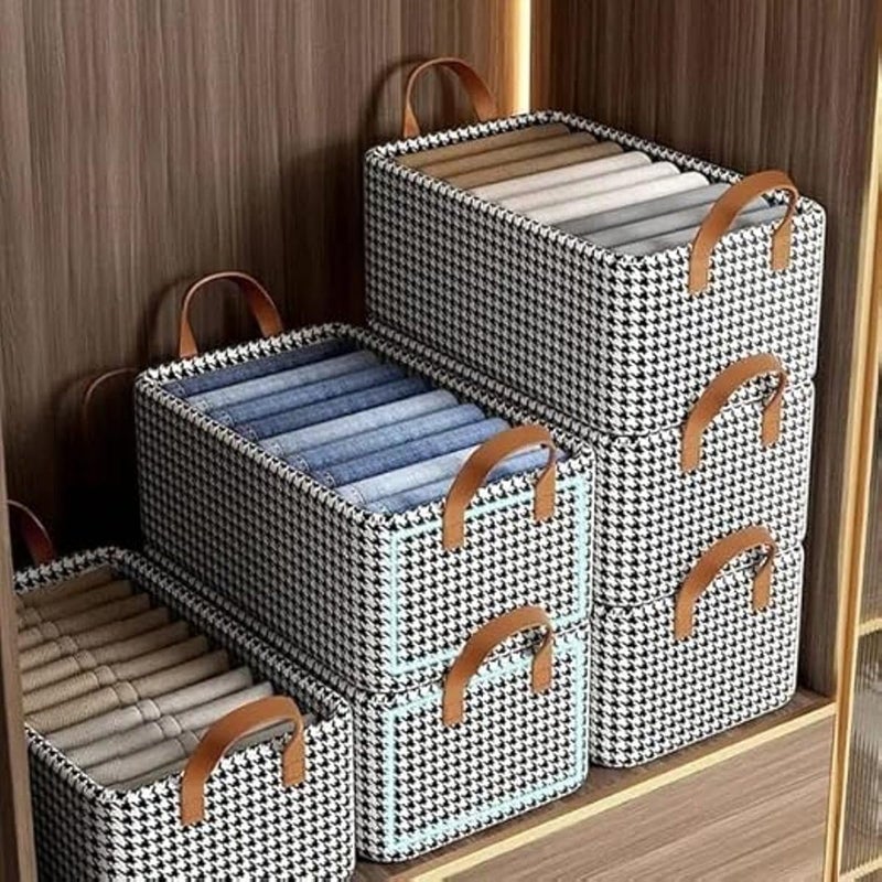 HITWA Hitwa Foldable Jeans Organizer for Closet Multifunctional Jeans Organizer for Closet Foldable Washable Wardrobe Closet Pants Organizer for Clothing Toys Books and Periodicals Etc - Image 3