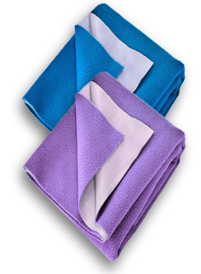 Vastrora Reusable Waterproof Dry Sheet for Baby & Adults | Extra Absorbent Urine Sheet, Quick Dry Soft Breathable Fleece Rubber Sheet Alternative | Bed Wetting Mat (Pack of 2 | Medium | 100x70 cm) - Image 1