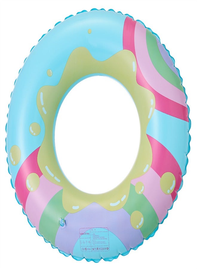 Loquat Children's  Striped  Swimming Ring Blue  - Image 1