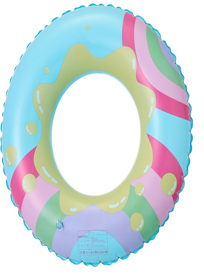 Loquat Children's  Striped  Swimming Ring Blue  - Image 3