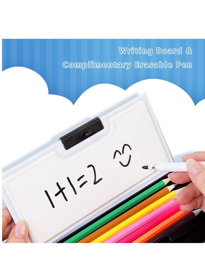 Cute Astronaut Pop Up Pencil Case for Kids Multifunctional Double Sided Organizer with Sharpener and Schedule Design - Image 5