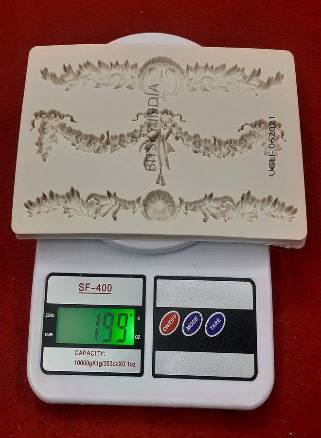 BITSKY INDIA Model-UGLI-062021 Sanon Decor Medallion Silicone Mold DIY Baroque Scroll Cake Border Silicone Molds, European Frame Cake Decorating Tools - Image 3