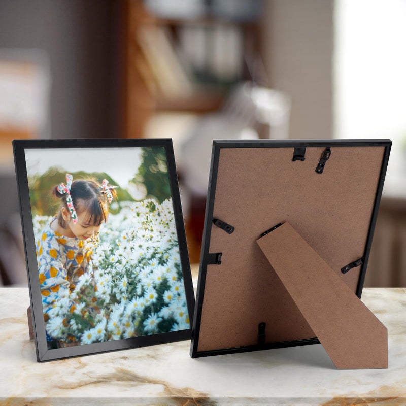 Hoikwo 18 Packs 8x10 Black Multi Picture Frames Set for Family Photos  Artwork  Light Weight Bulk 8 by 10 Frames Pack for Wall Hanging and Table  Stylish Picture Frames - Image 4