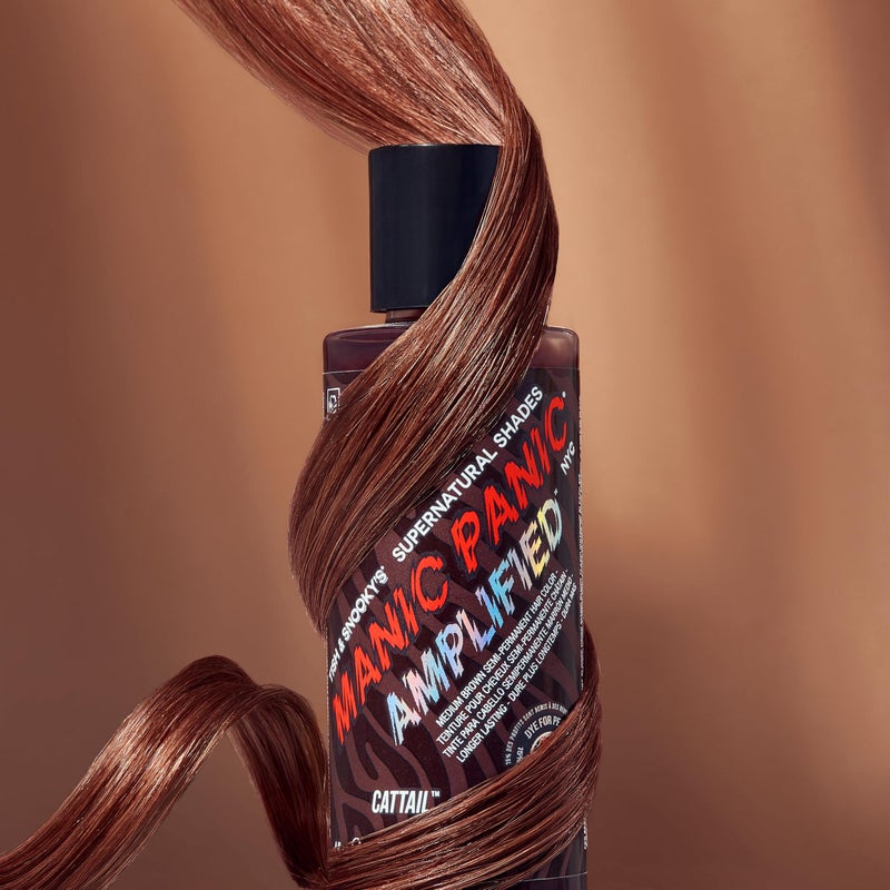 MANIC PANIC Cattail Medium Brown Hair Dye - Supernatural - Semi Permanent Mid-toned Chocolate Brown Hair Color For Women And Men - Vegan, PPD & Ammonia Free (4oz) - Image 3