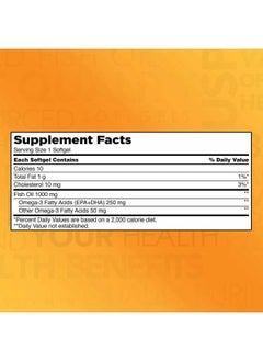 Kirkland Signature Kirkland Signature Natural Fish Oil 1000 mg with 300 mg Omega-3 - 400 ct (Pack of 2)  - Image 2