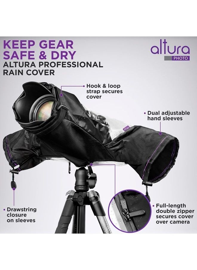 Altura Photo Professional Camera Rain Cover for Canon Nikon Sony DSLR & Mirrorless Cameras - Altura Photo Camera Accessories for Photography Rain Gear  - Image 2