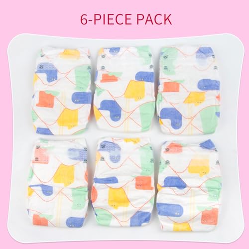 Pedolltree 6 PCS Reborn Baby Dolls Diapers for 1722 Inch Newborn Baby Doll Accessories - Image 5