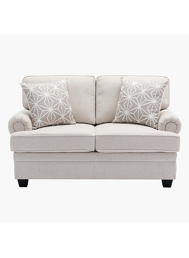 Home Box Ashton 2-Seater Fabric Sofa with 2 Cushions 96 x 88 x 154 cm - Image 2