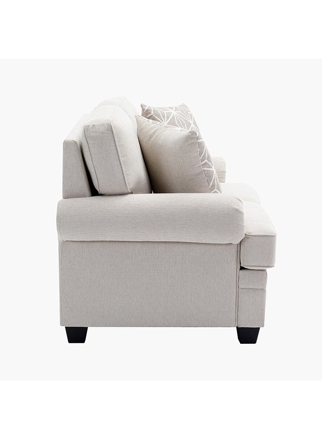 Home Box Ashton 2-Seater Fabric Sofa with 2 Cushions 96 x 88 x 154 cm - Image 4