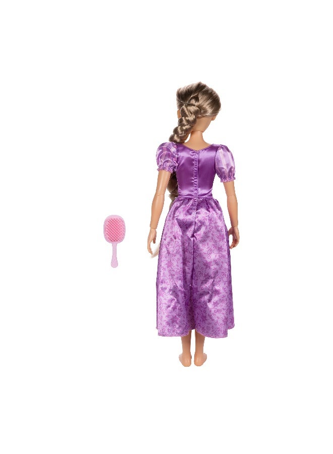 Disney Princess دمية رابونزل من ديزني برنسيس - 32 بوصة | دمية أزياء | دمية قابلة للجمع | لعب تمثيلي | تنكر | هدية للأطفال والمراهقين - Image 3