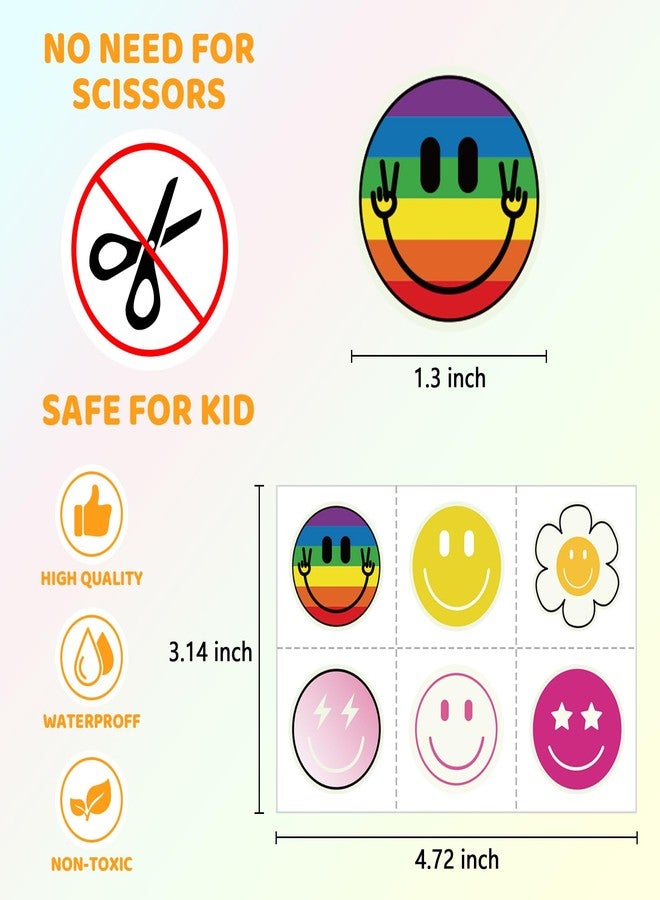 Wercokt 72PCS Glow in The Dark Temporary Tattoos, Cute Tattoos Sticker - Image 3