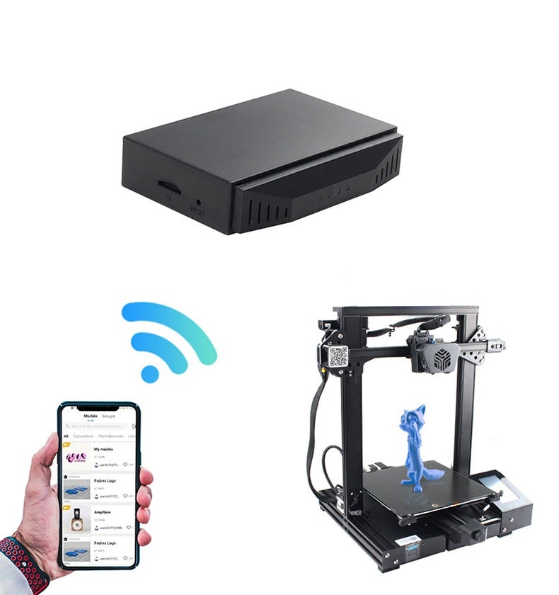 WiFi Box 2.0: 90x64x20mm Black - Remote 3D Printing Control Time-Lapse Shooting BT Network Setup for 3D Printer Users Home Office Studio - Image 5