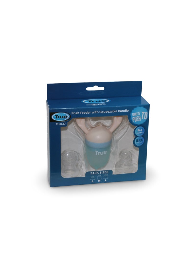 جونيور مغذي فواكه ترو جولد بمقبض قابل للعصر - وردي - Image 1