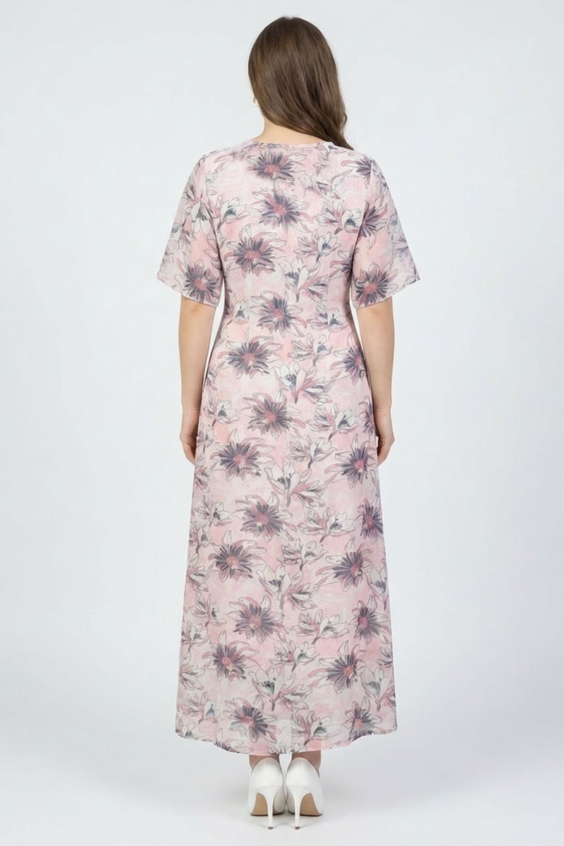 Willow & Whistle Women Floral Print Maxi Dress, Multicolor - Image 4