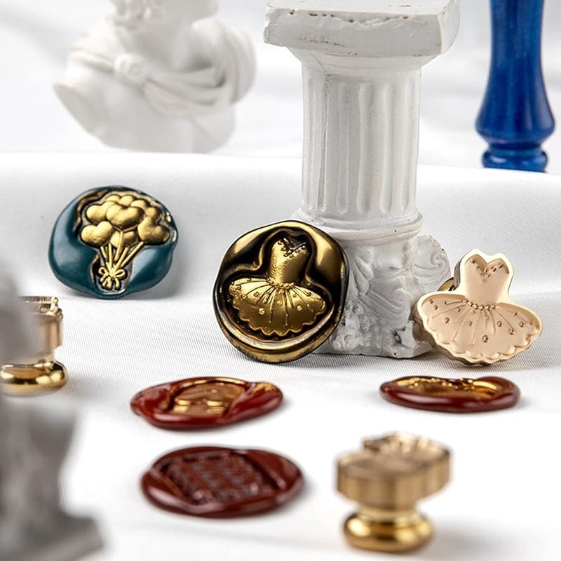 Multicolor Vintage Wax Seal Stamp Heads For Scrapbooking Journaling Wedding Holiday Cards - Image 5