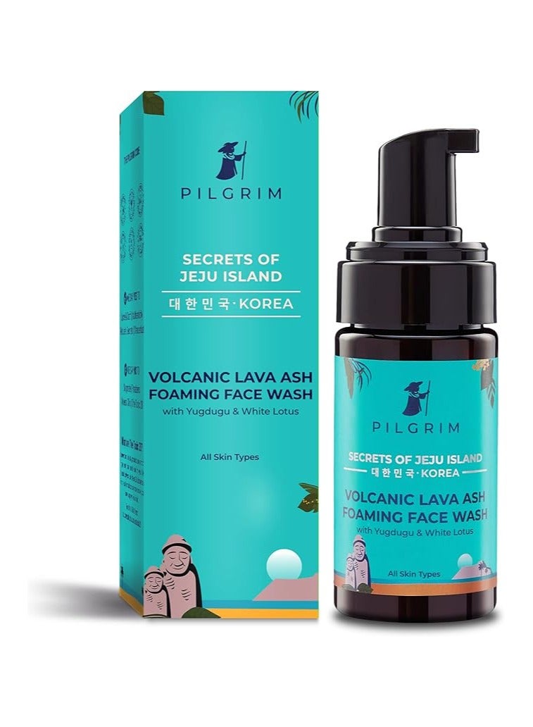 PILGRIM Korean Volcanic Lava Ash Foaming Face Wash 120 ml - Image 1