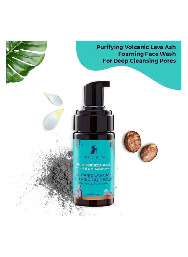 PILGRIM Korean Volcanic Lava Ash Foaming Face Wash 120 ml - Image 2