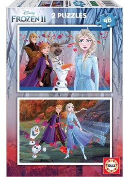 EDUCA Puzzle 2X48 Pieces Frozen2 18110  - Image 1