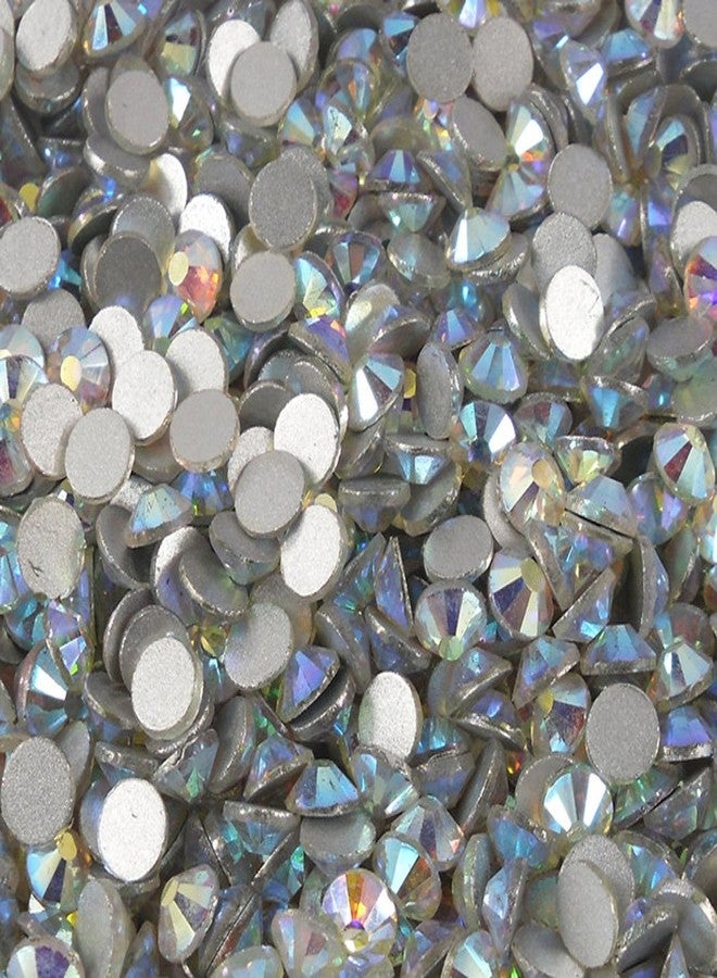 Yueton 1440pcs 3mm(12ss) DIY Crystal Round Flatback Rhinestone Nail Art Cellphone Case Decoration (Crystal AB) - Image 2